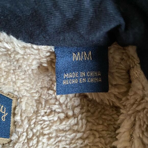 Freedom Foundry Men's Fleece Shirt Jacket Sherpa M Dark Green Plaid Super Plush - Picture 9 of 11